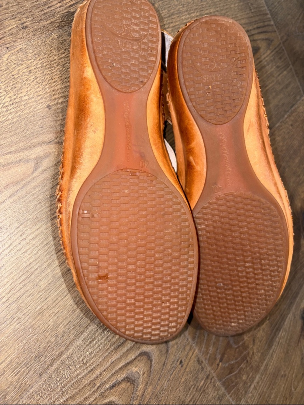 PIKOLINOS Tan Leather Slingback Sandals with Woven Medallion. Size 40 - Picture 5 of 7